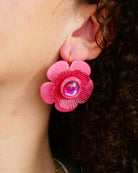 all-groups bijoux rose de mariage atelier france, boucles d'oreilles roses art déco