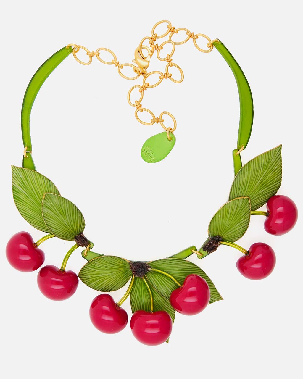 collier cerise Napoléon, l'un de nos bijoux creation artisanale Ciléa Paris tous entièrement fait à la main en France