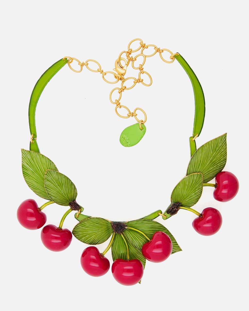 collier cerise Napoléon, l'un de nos bijoux creation artisanale Ciléa Paris tous entièrement fait à la main en France