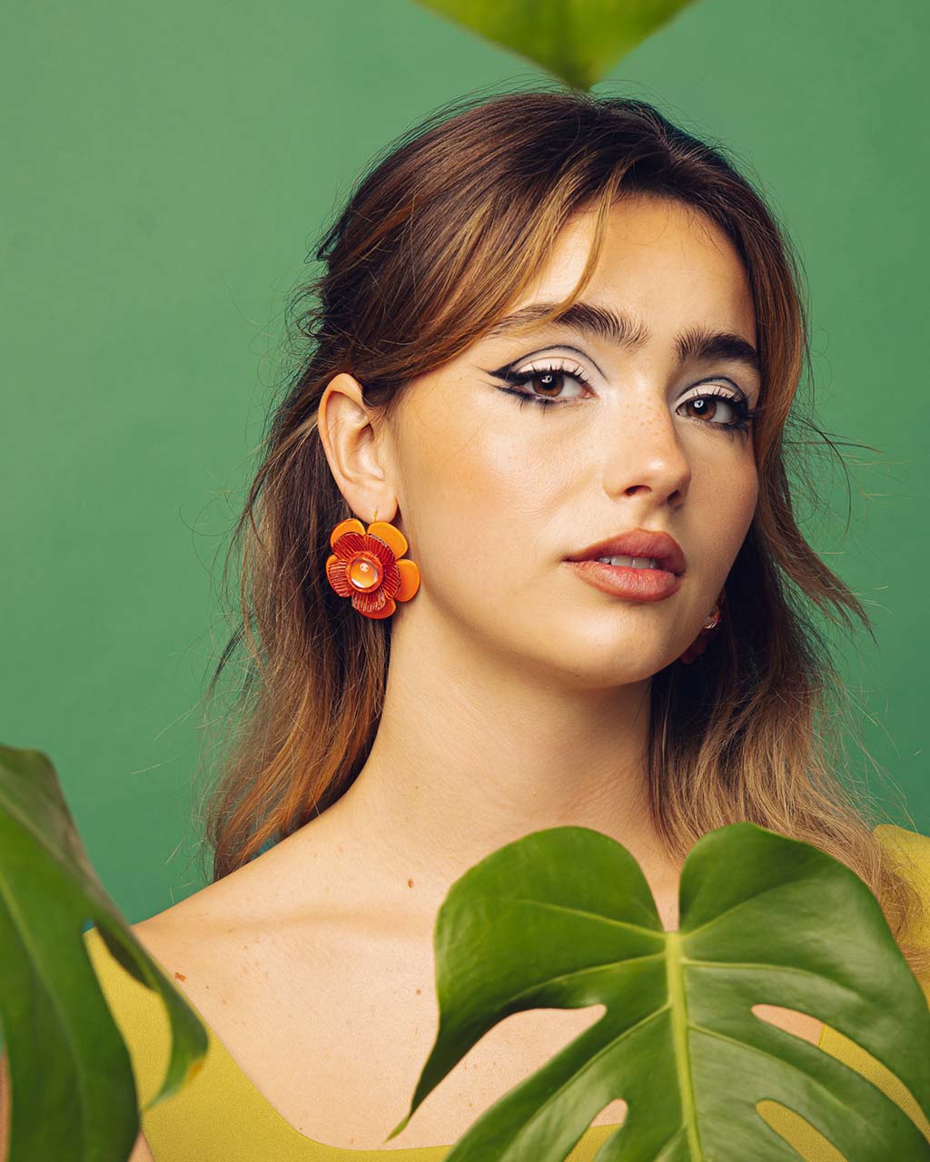 all-groups bijoux mariage france, de jolies boucles d'oreilles orange pour femme qui apporte de la lumière à votre journée