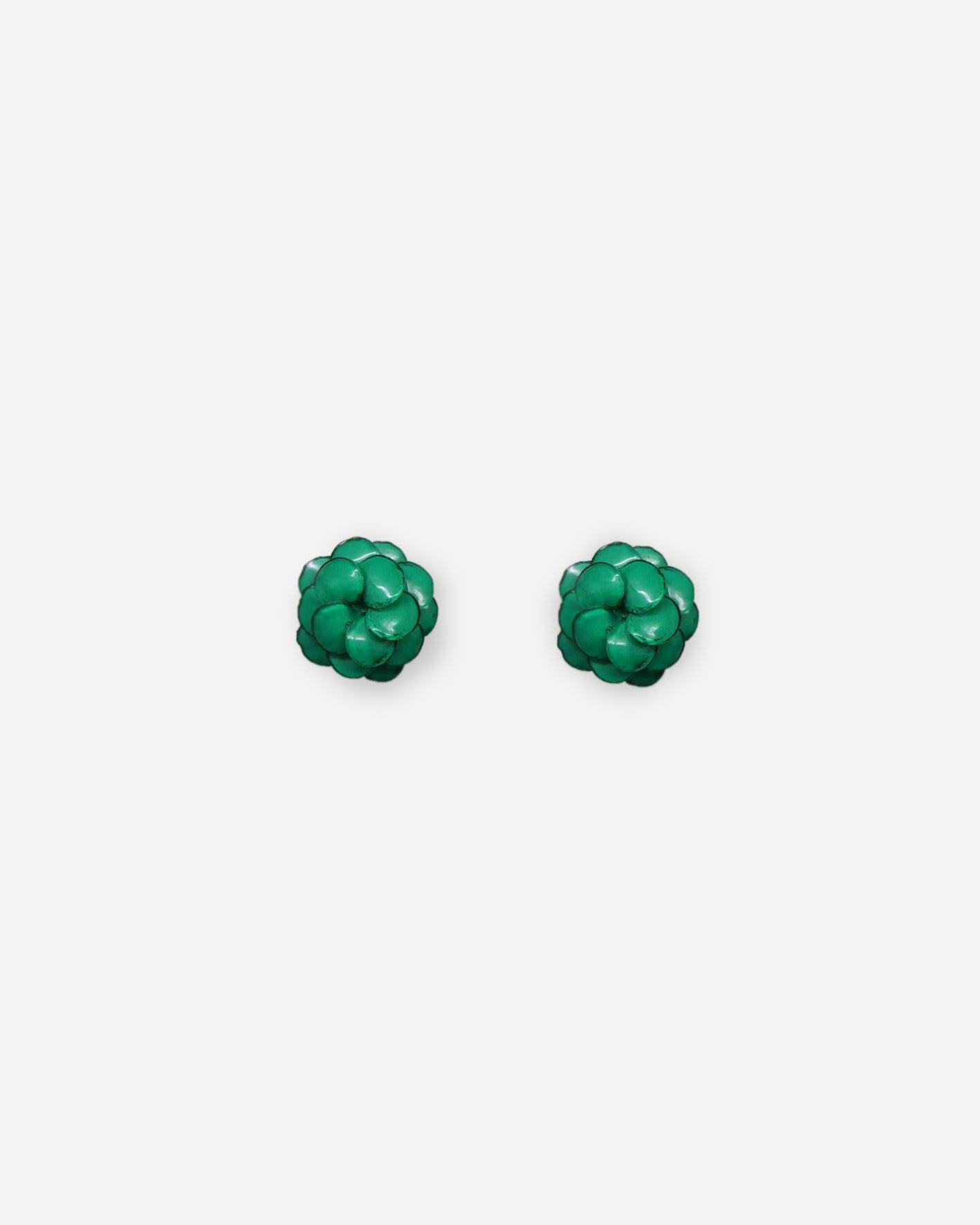  Bijoux d'oreilles fleurs verts