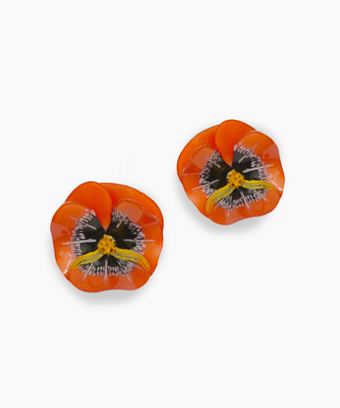 Boucles d'oreilles colorées en orange