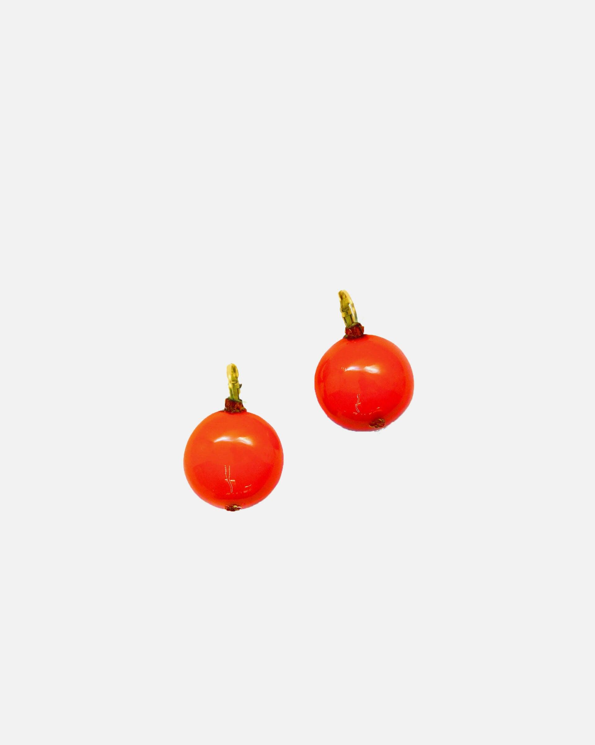 boucles d'oreilles fruit orange attaches dormeuses 