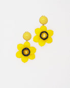 Ces boucles d'oreilles tendance Chloé jaune signées Ciléa Paris peuvent être portées en clips, tiges ou dormeuses pour les oreilles non percées.