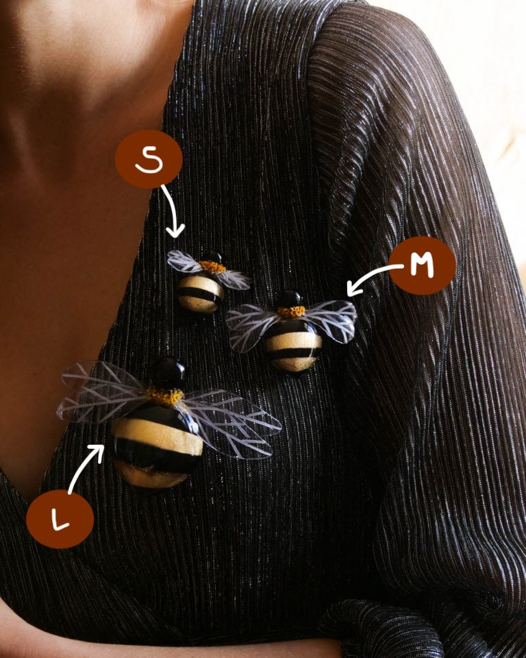 all-groups broches abeille dorées