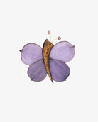 Cette broche papillon Zora violette est un pièce Ciléa Paris entièrement réalisée à la main par nos artisans français.