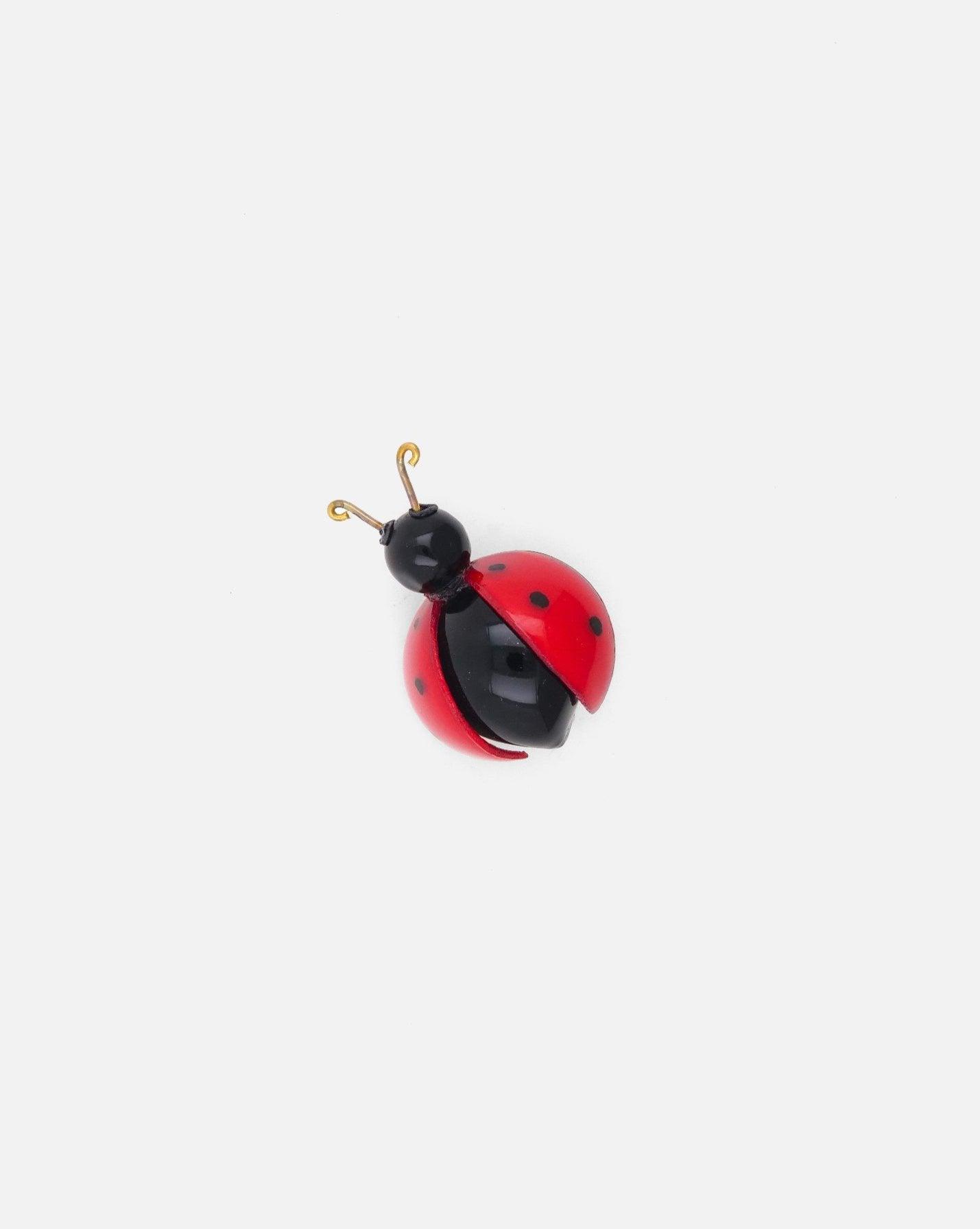 Broches bijou coccinelle rouge aux pois noirs