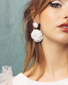 all-groups boucles d'oreilles fantaisie pendantes blanches parfaites pour un mariage
