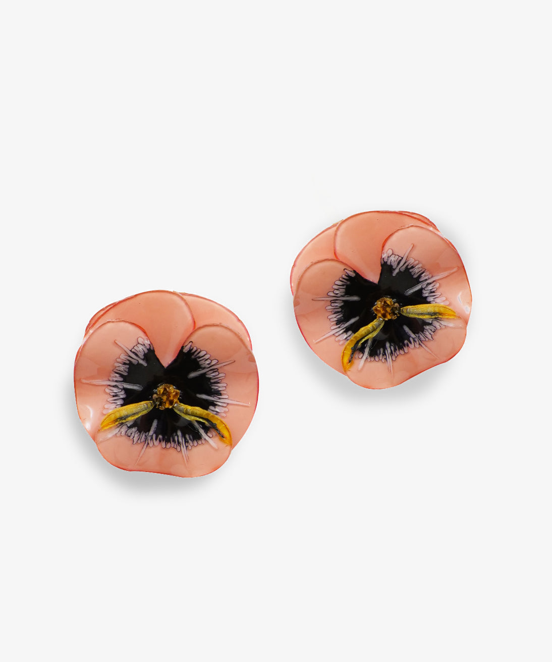 Grandes boucles d'oreilles colorées roses 