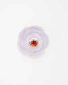 bijoux fantaisie femme en ligne, broche fleur blanche, véritable pièce unique n°42