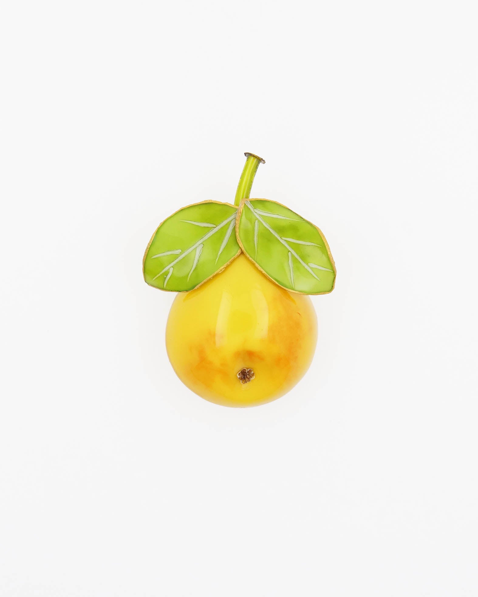 Broche bijou de luxe fantaisie en forme de poire