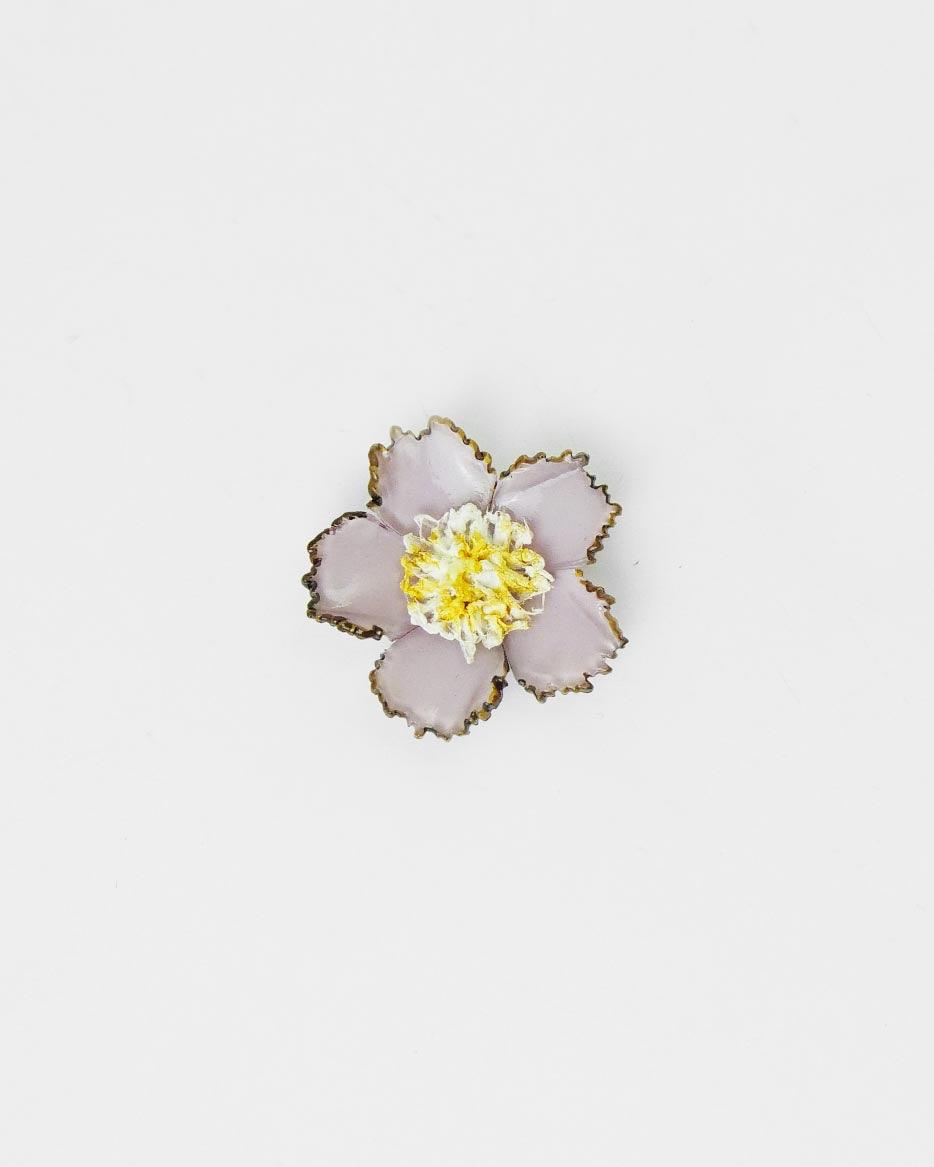 Broche originale fleur rose pale